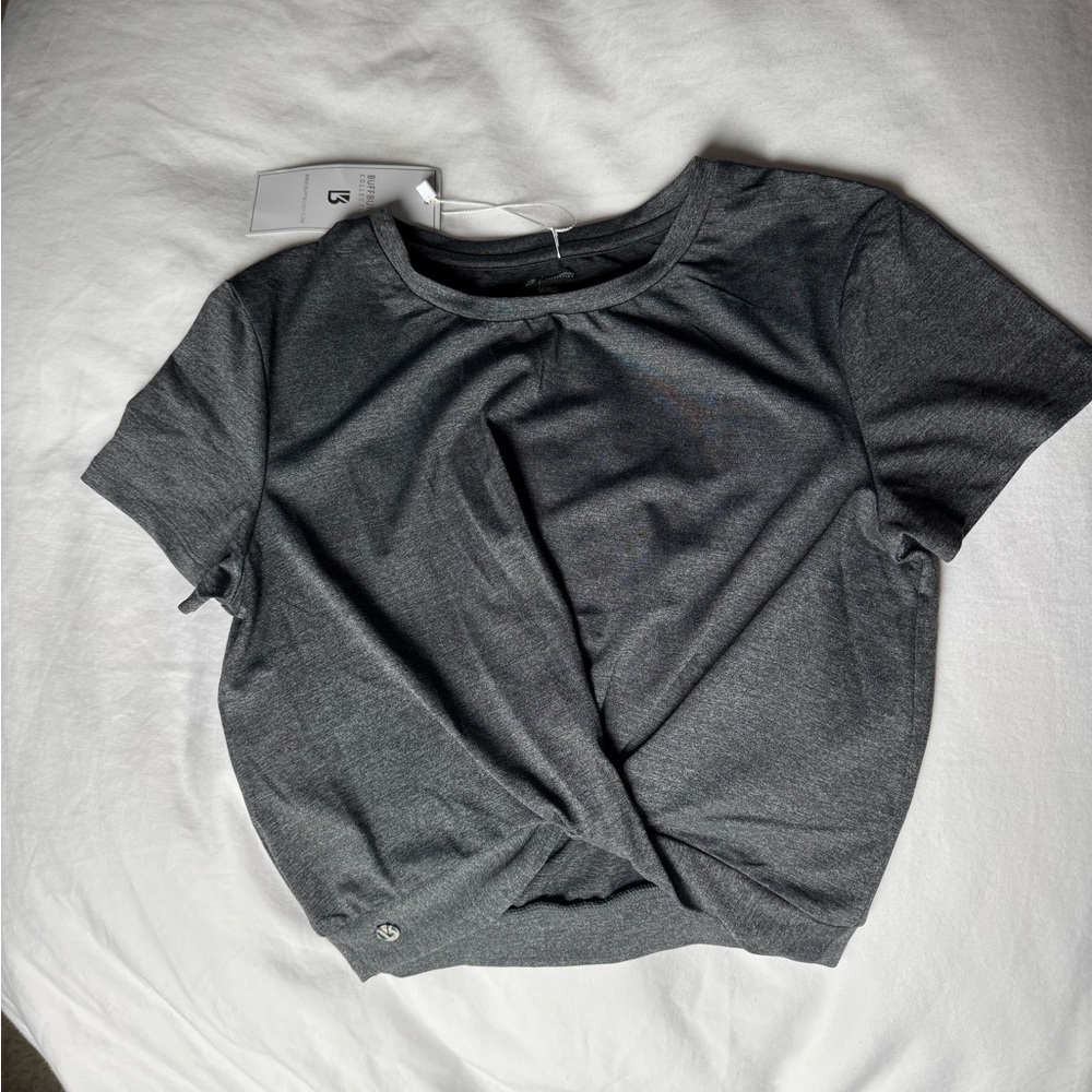 BuffBunny Charcoal Knotty top - small